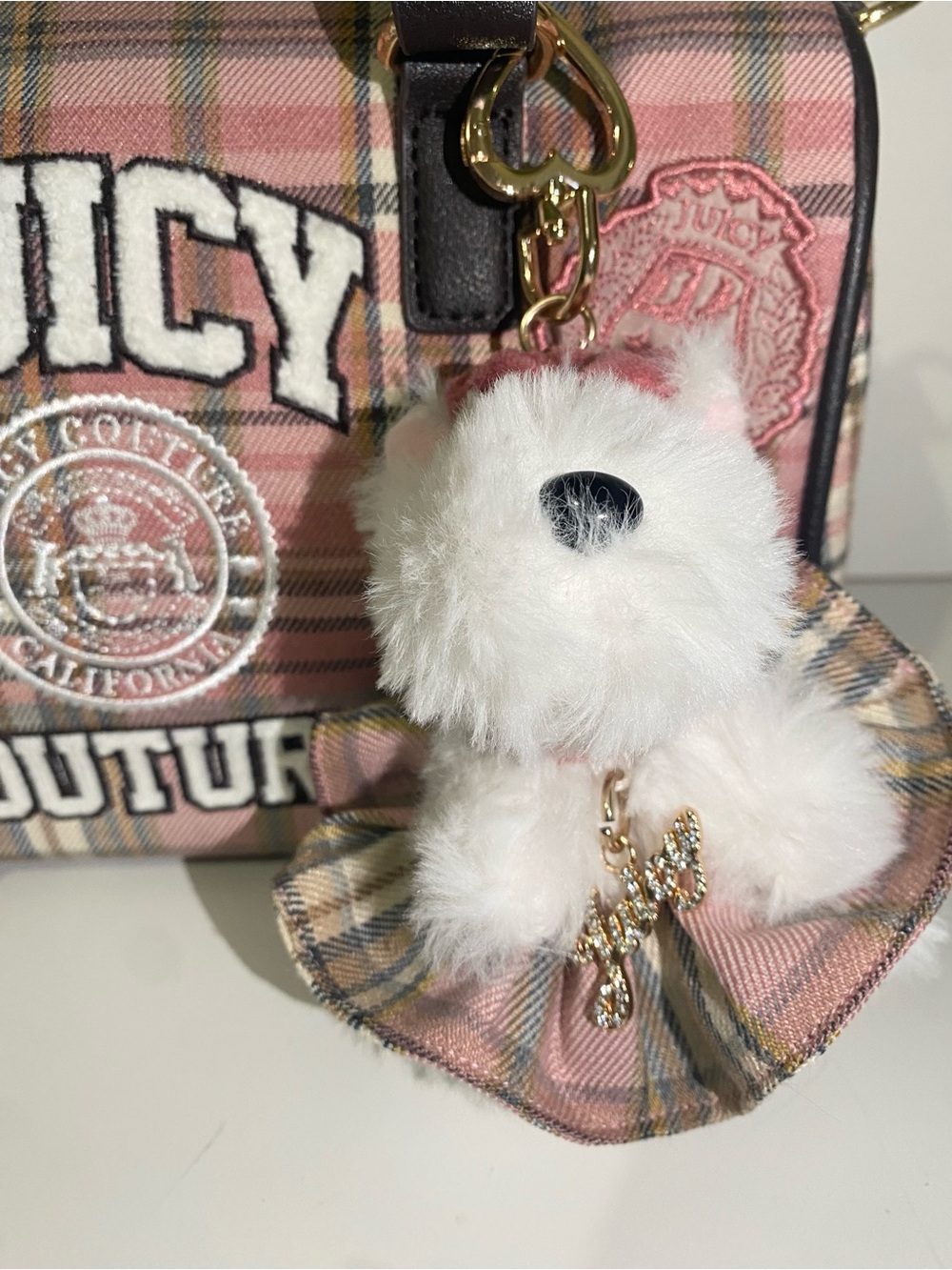 Juicy Couture Pink Plaid Handbag - Picture 5 of 9